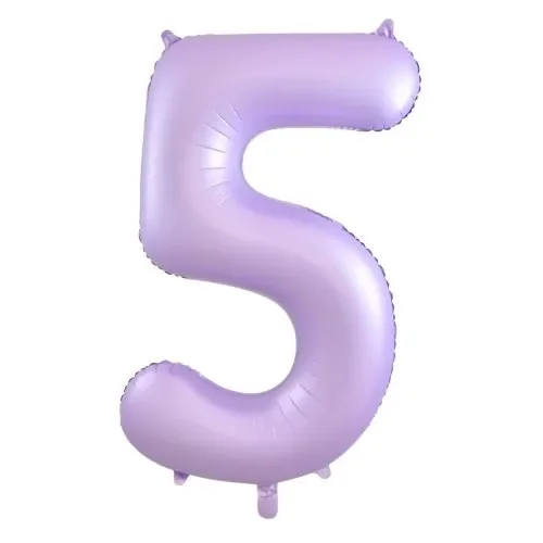 Matt Lilac Number 5 Foil Balloon (86cm)