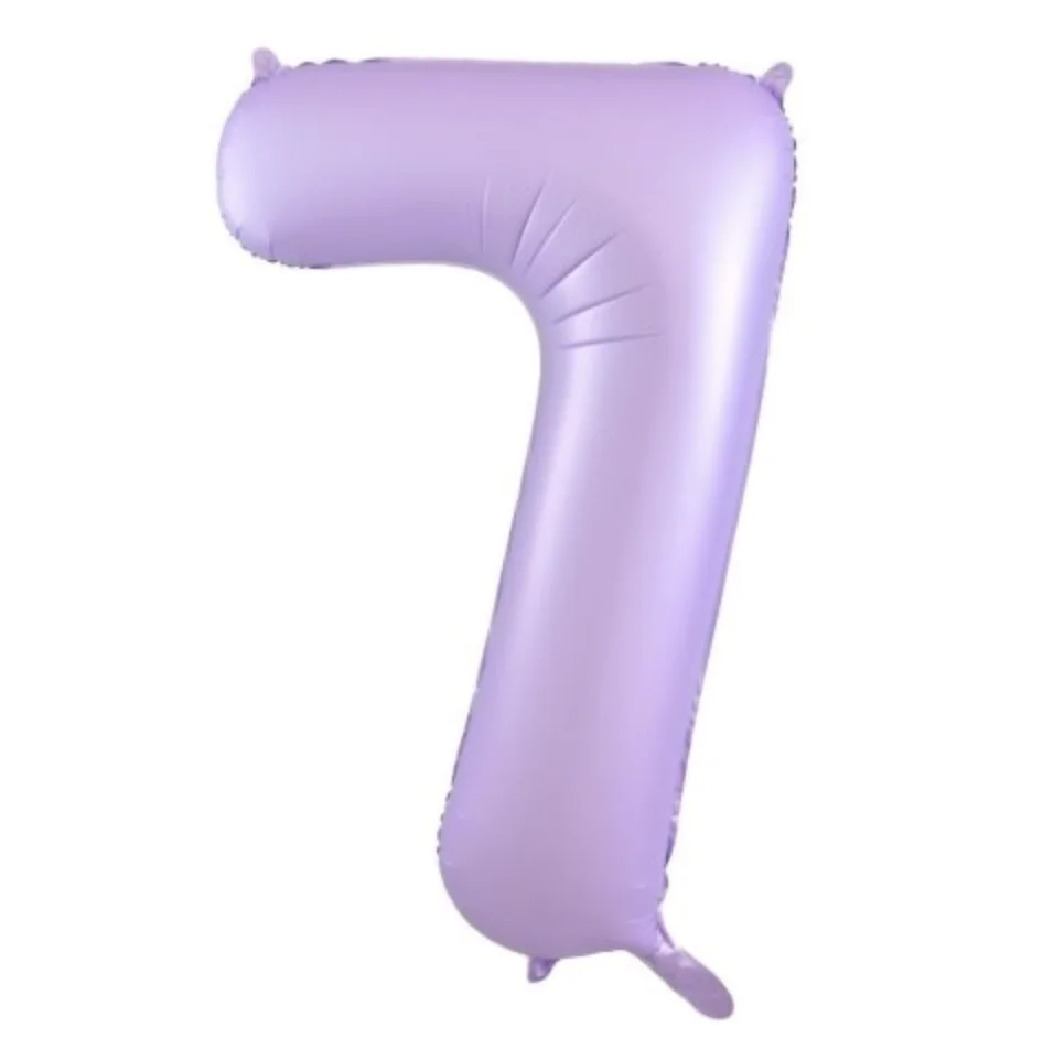 Matt Lilac Number 7 Foil Balloon (86cm)