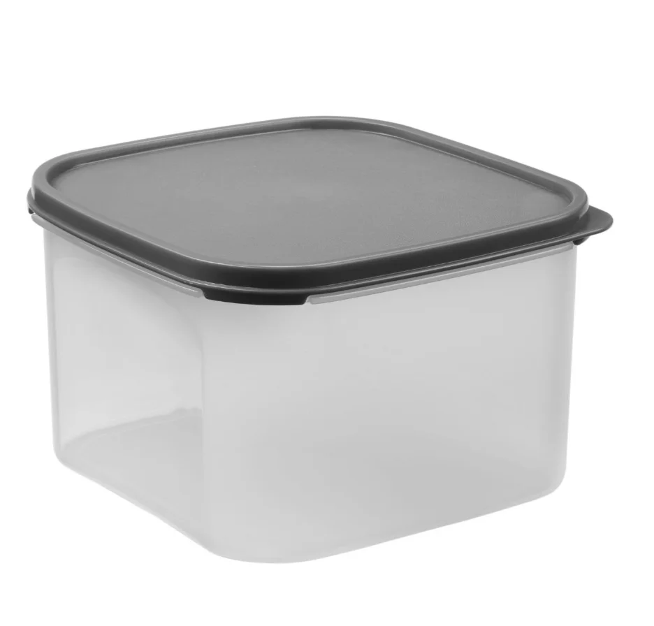 Dry Food Container w/Black Lid - Pk1