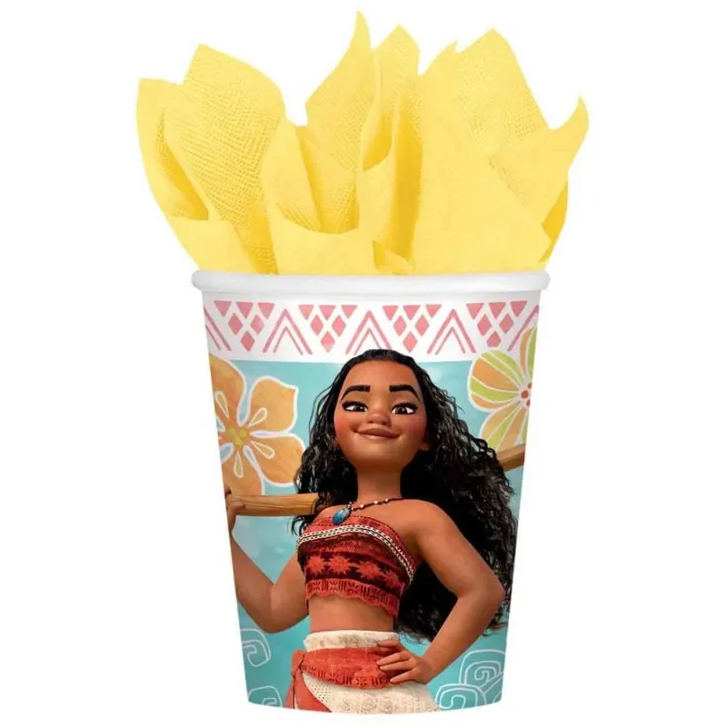 Moana Paper Cups - Pack of 8 (266ml)