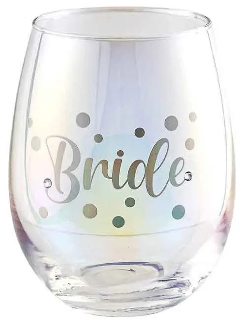 Bride Holographic Stemless Glass – 560ml