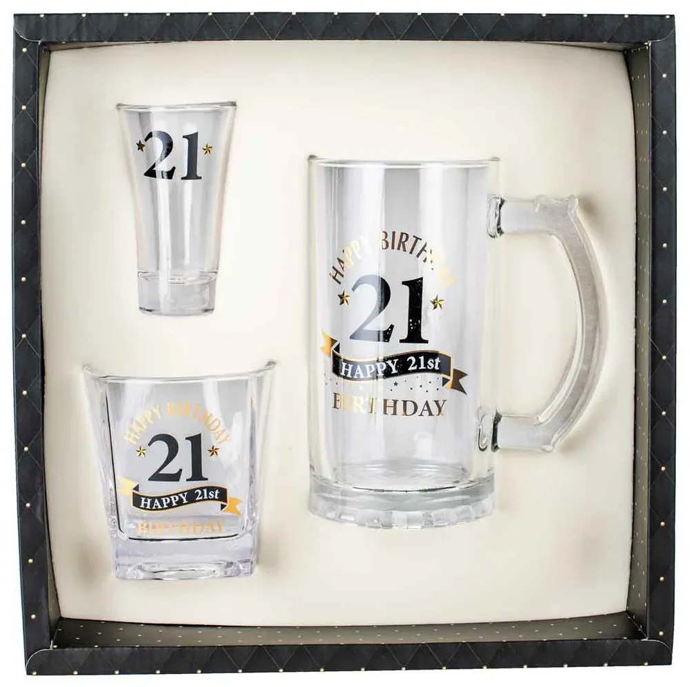 21st Birthday Stein & Shot Set