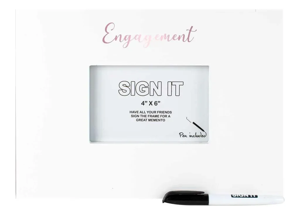 Engagement Signature Frame With Marker