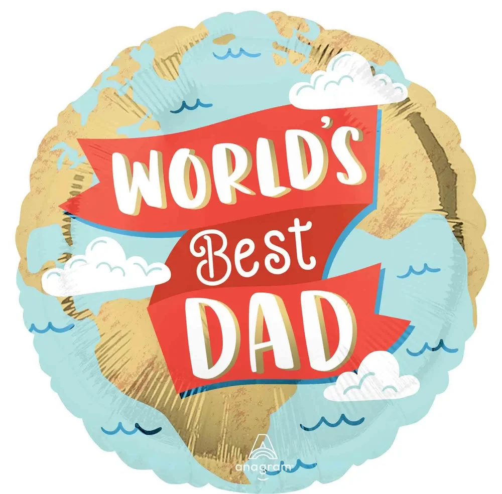 World’s Best Dad Foil Balloon (40 cm)
