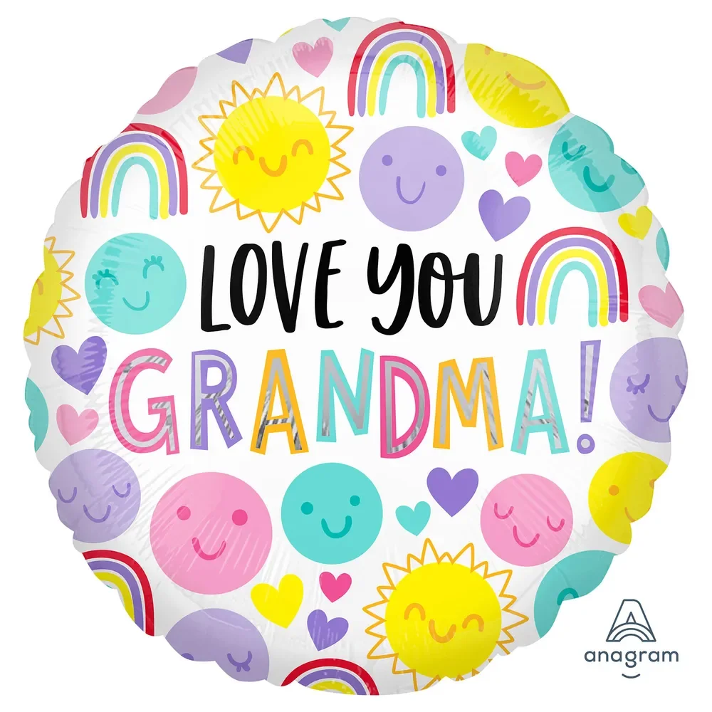 Love You Grandma Foil Balloon - (40cm)