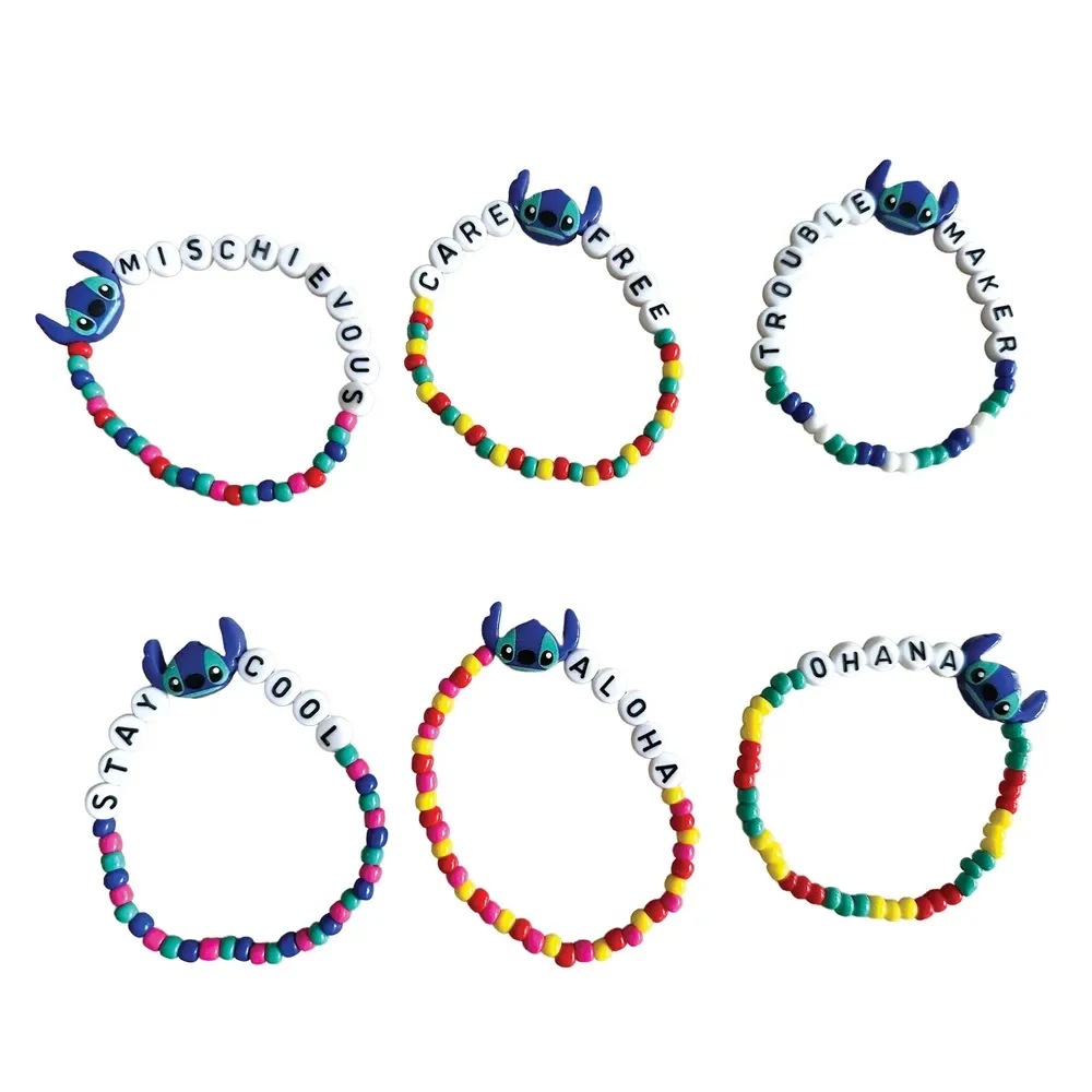 Lilo & Stitch Elastic Bracelets - Pk 6