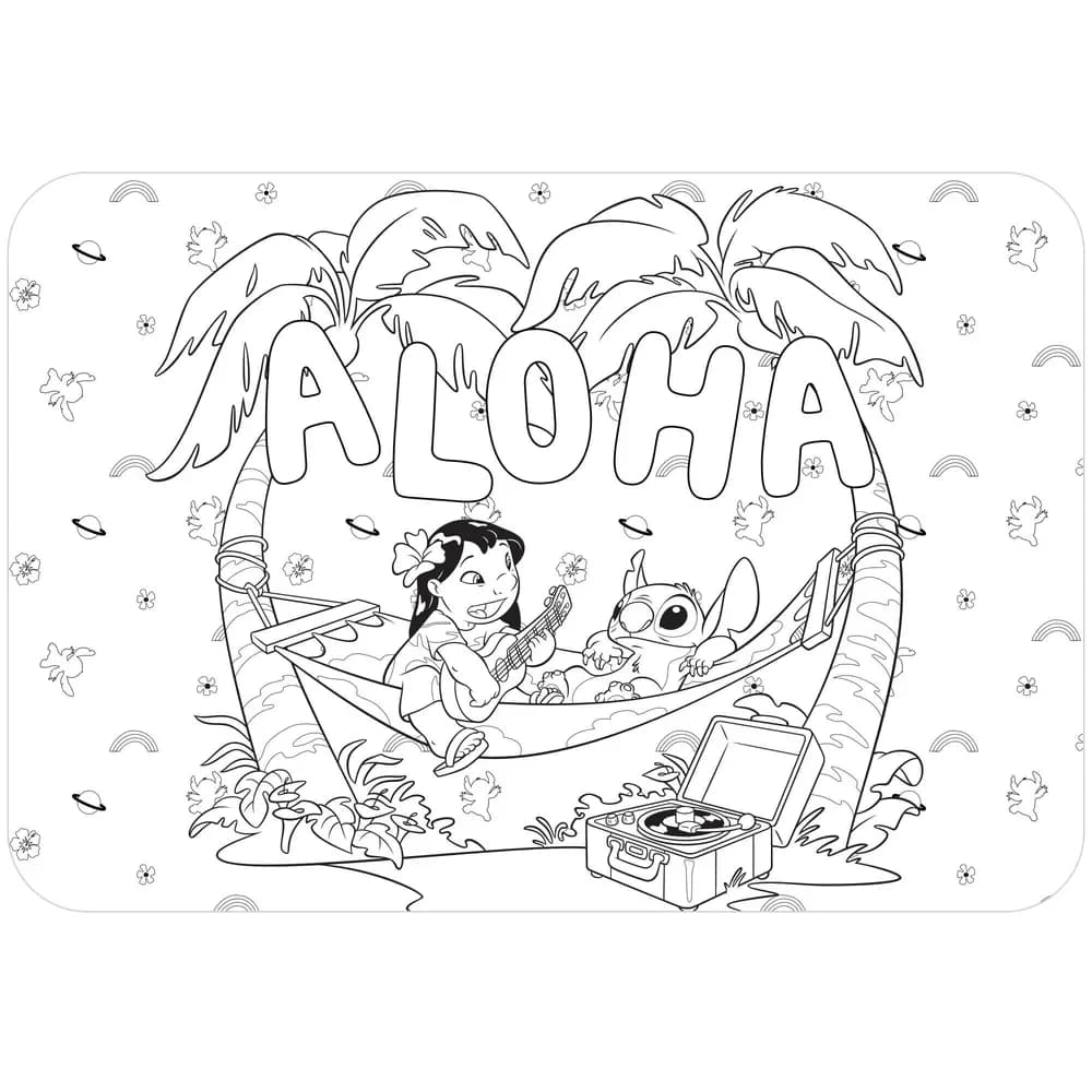 Lilo & Stitch Colour In Placem 8 Pack