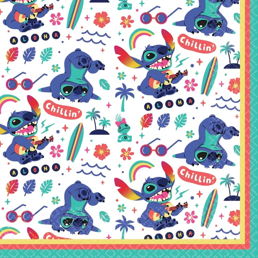 Lilo & Stitch Paper Napkins (16.5 cm) - Pk 16