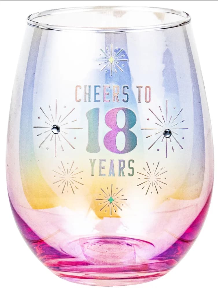 18th Stemless Holographic Glass