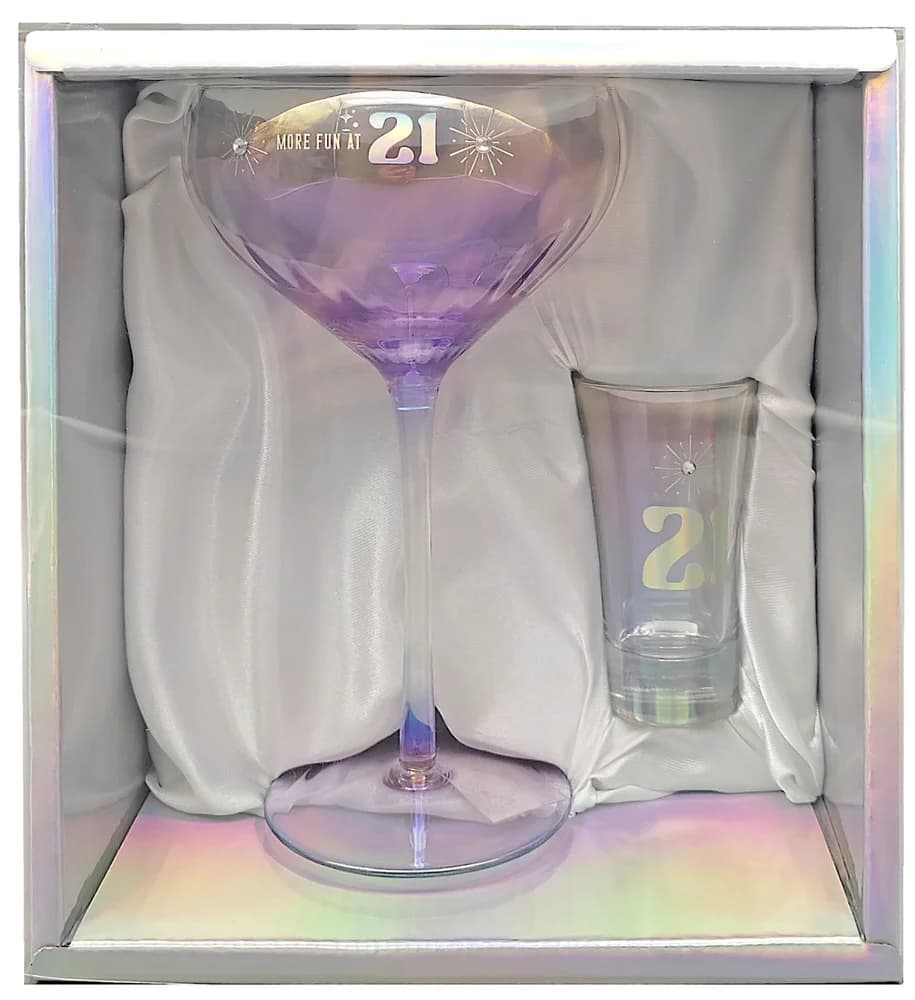 21st Coupe & Shot Glass Set