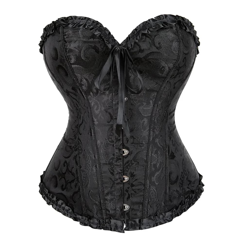 Adults Black Overbust Corset