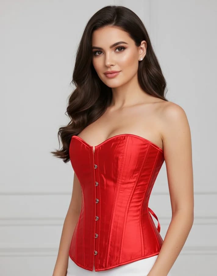 Adults Red Overbust Corset