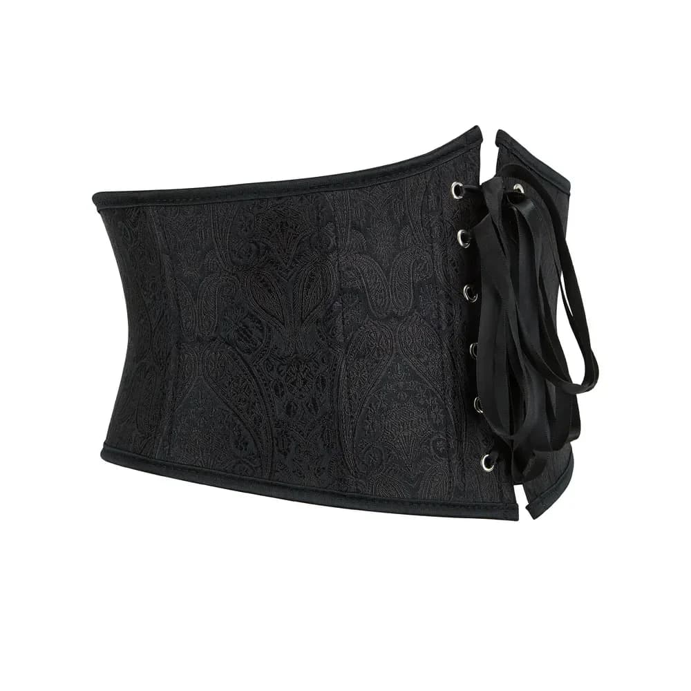 Adults Black Waist Cincher Corset Belt