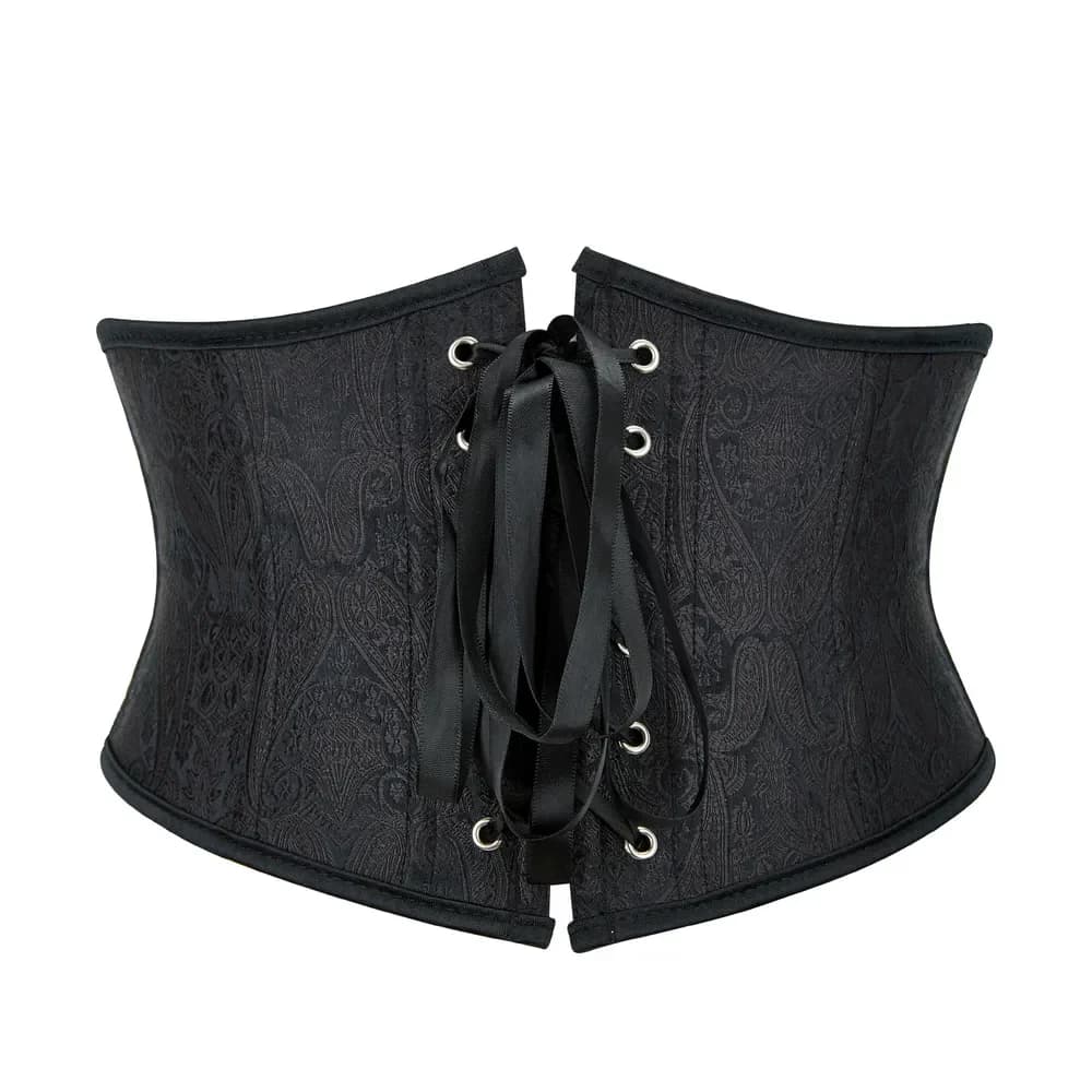 Adults Black Waist Cincher Corset Belt