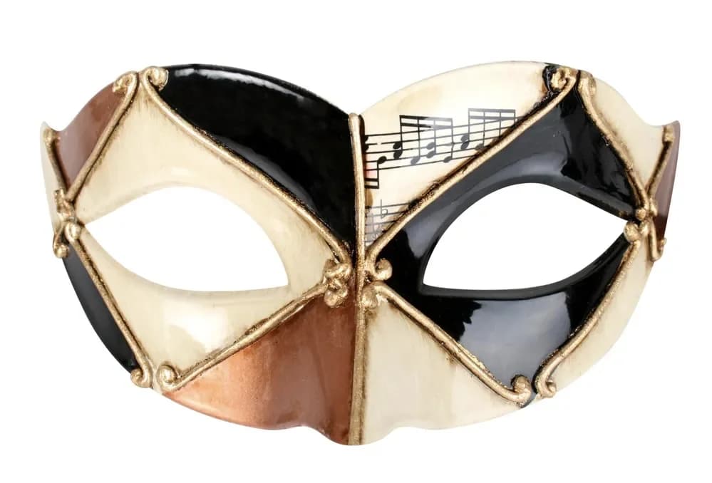 Pietro Gold & Black Masquerade Mask