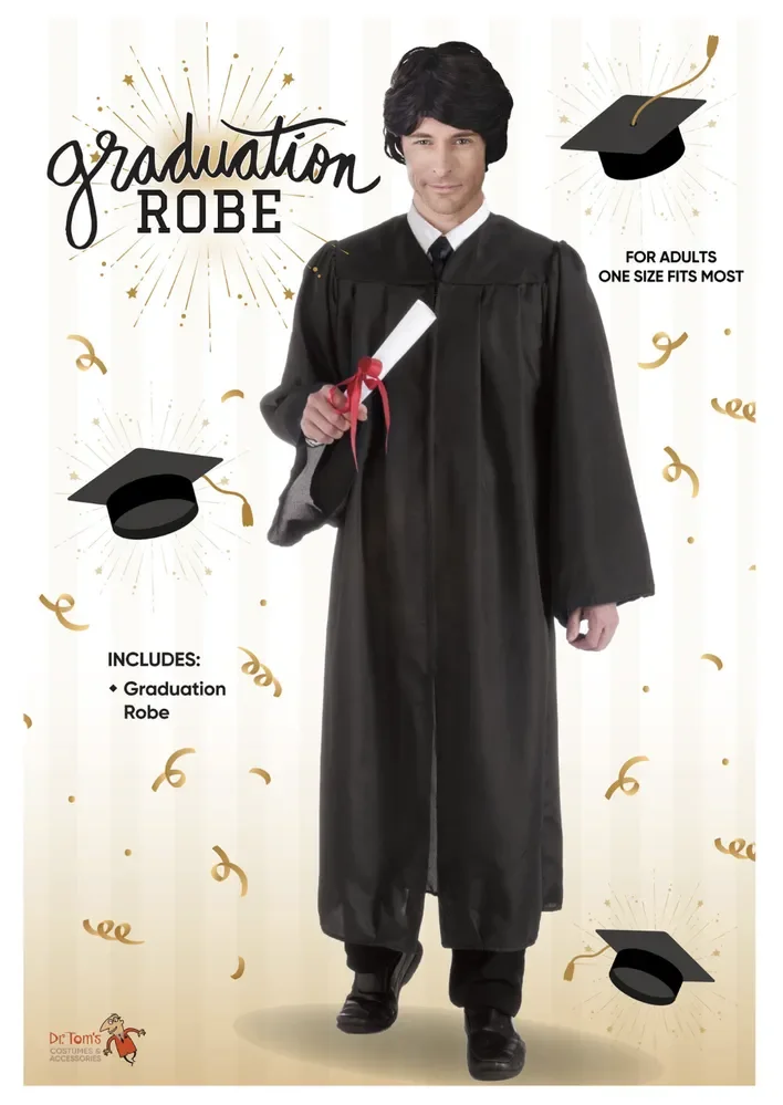 Adult Graduation Robe - Black