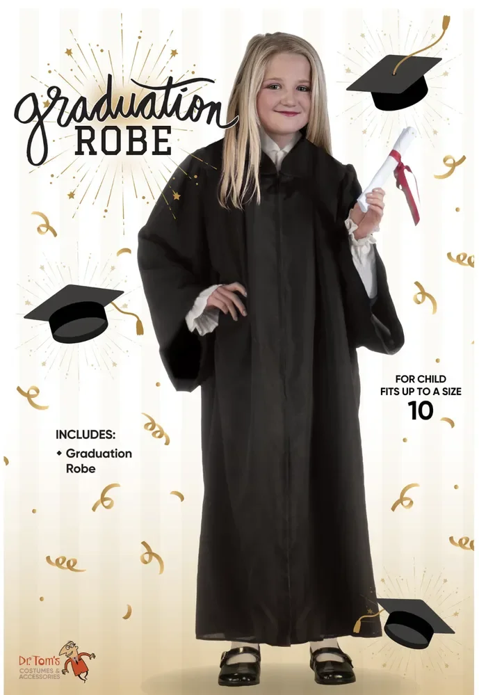 Child Graduation Robe – Kids Black