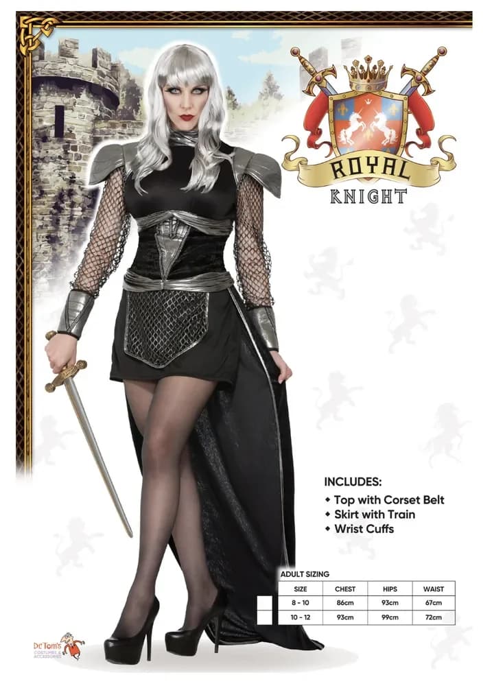 Women's Knight Costume – Adults