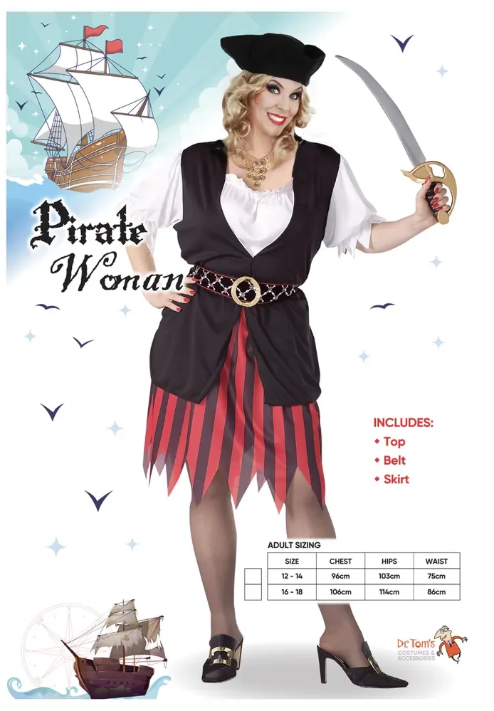 Pirate Woman Costume – Adults
