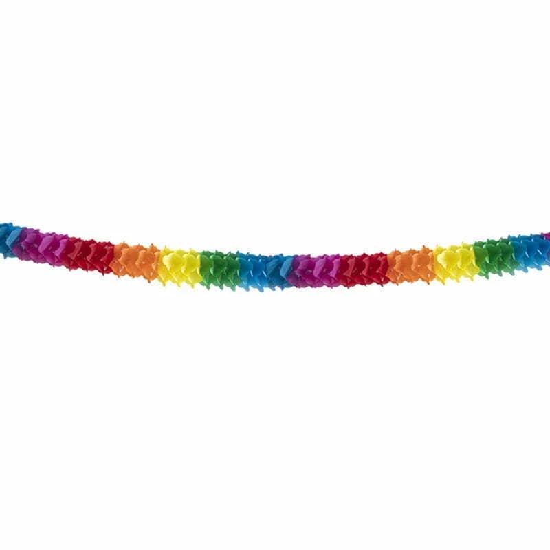 Rainbow paper garland