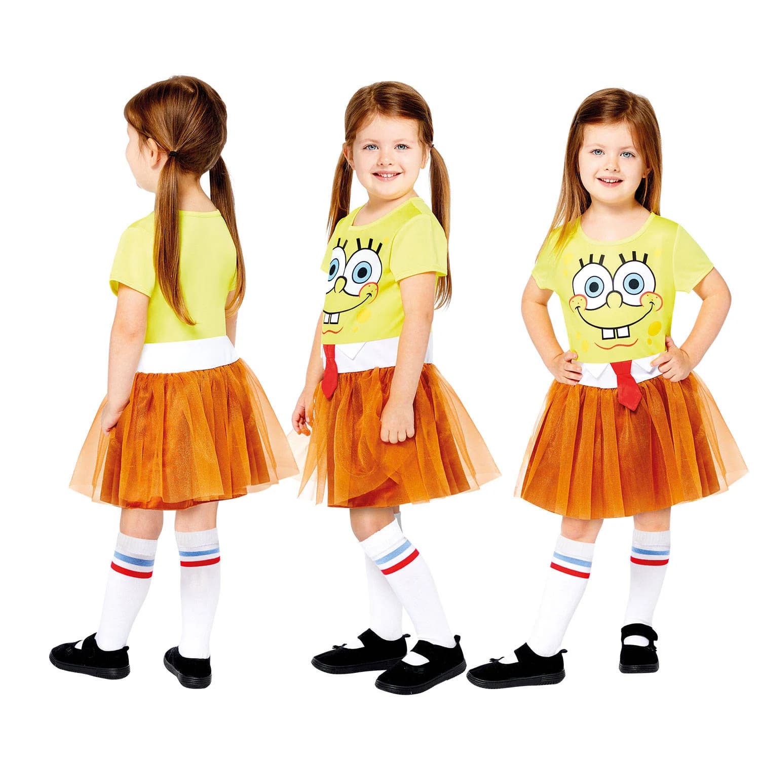 Kids SpongeBob Tutu Dress Costume, view 3