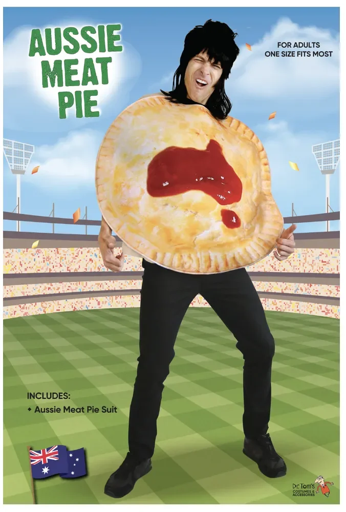 Aussie Meat Pie & Sauce Costume -- Adults