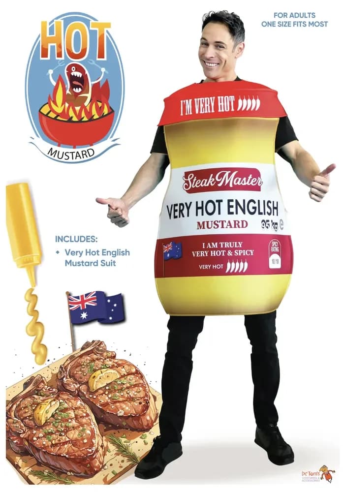 Hot Mustard Sauce Costume – Adults