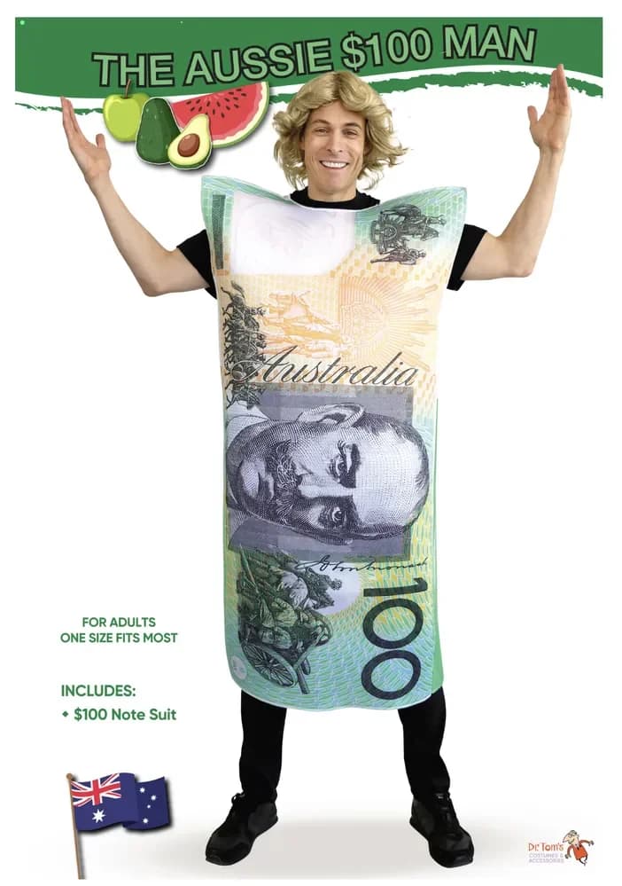 The Aussie $100 Note Costume (One Size)