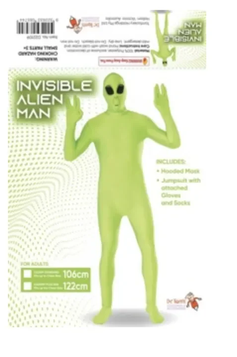 Invisible Alien Man Suit - Adults