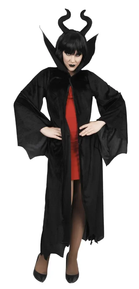 Dark Queen Cape & Headband Black