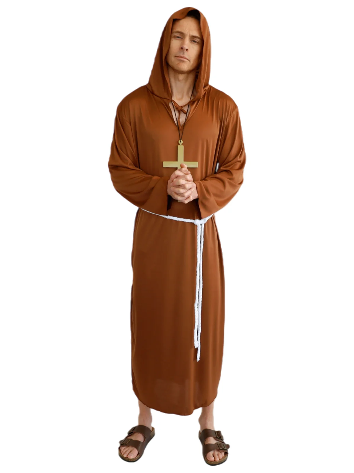 Adults Brown Monk Robe Costume