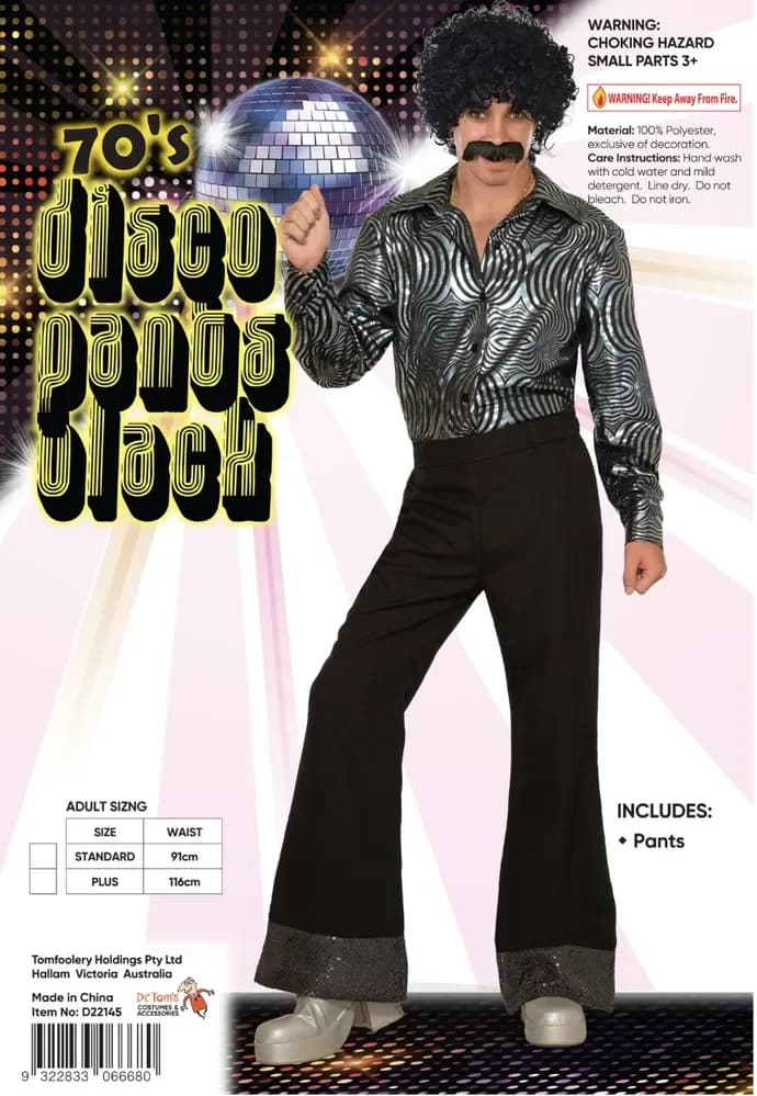 Disco Pants Black – Adults