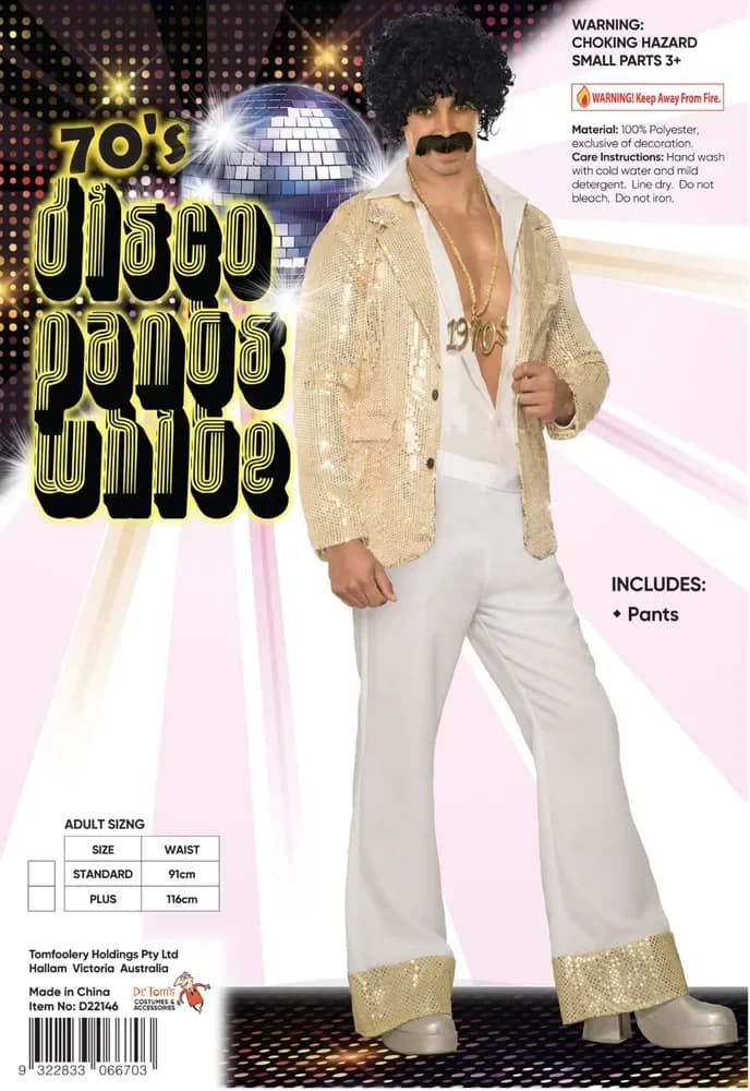 Disco Pants White– Adults