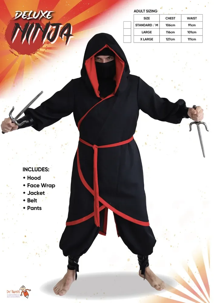 Deluxe Ninja Costume – Adults