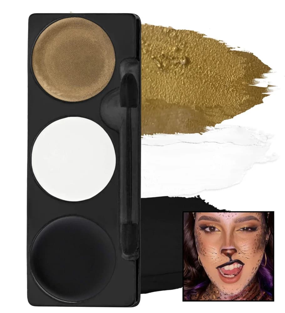 Tri-Colour Make-up Palette - Cat Tiger