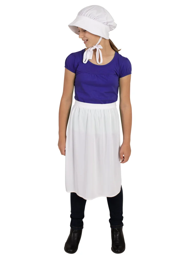 Historical Bonnet and Apron Set - (Child 6plus)