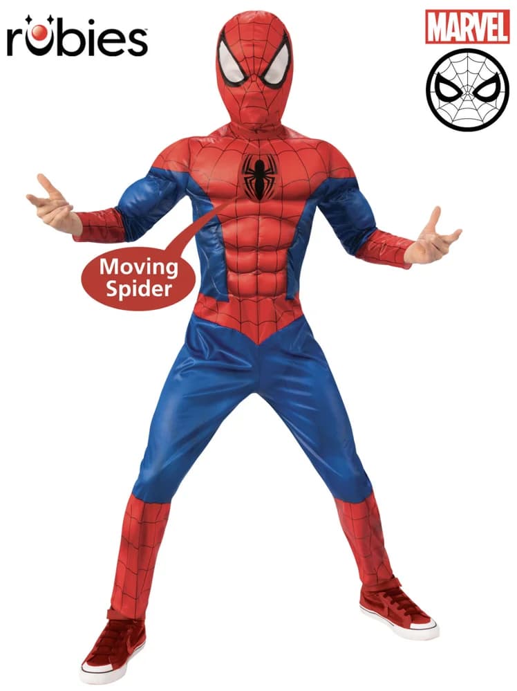 Spider-Man Deluxe Lenticular Costume – (Child 6-8)