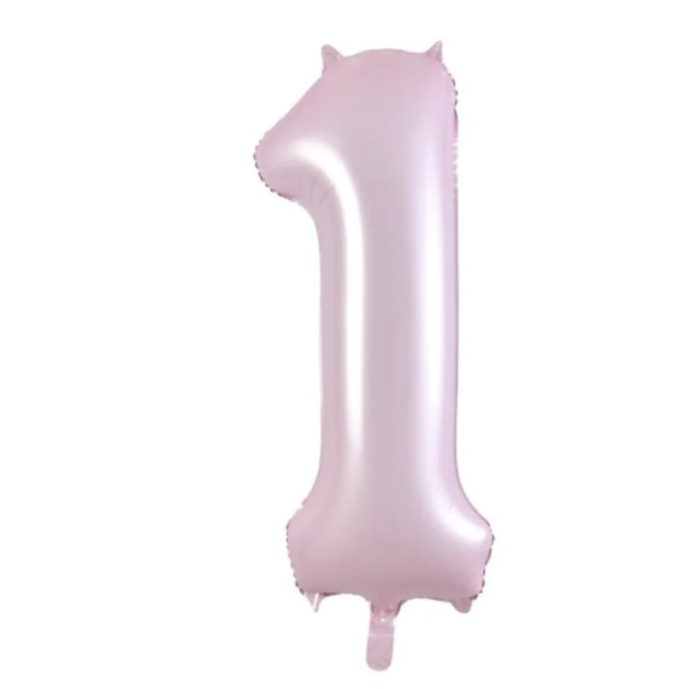 Matte Pink Number 1 Foil Balloon (86 cm)
