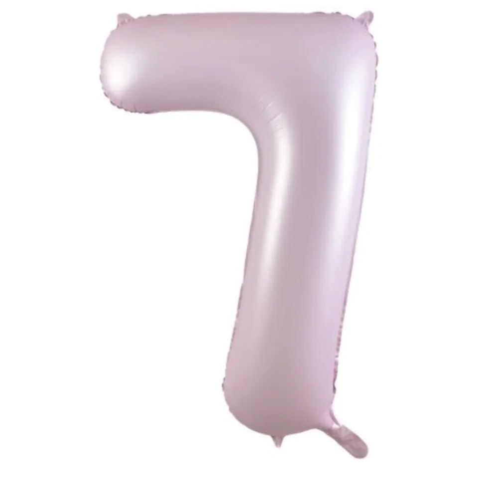 Matte Pink Number 7 Foil Balloon (86 cm)