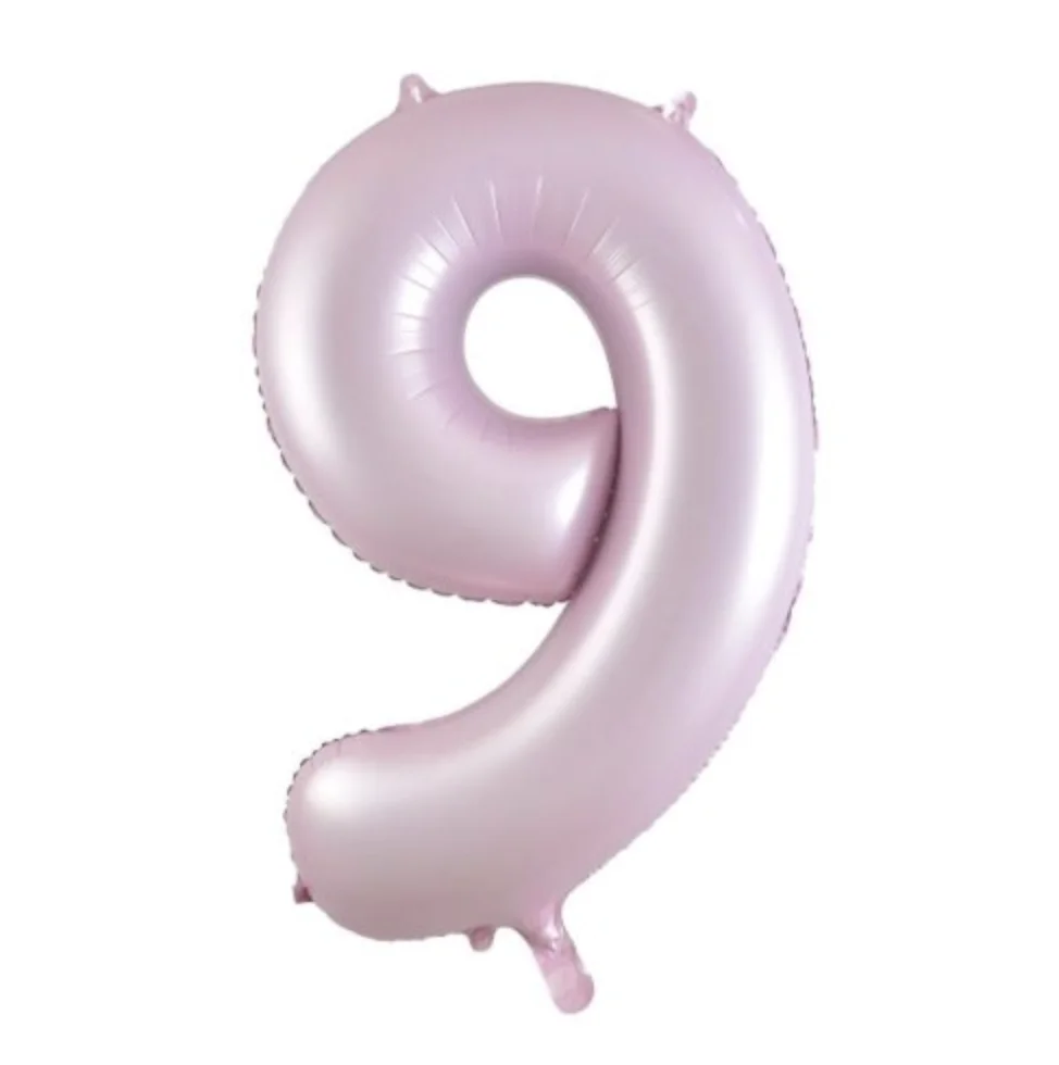 Matte Pink Number 9 Foil Balloon (86cm)
