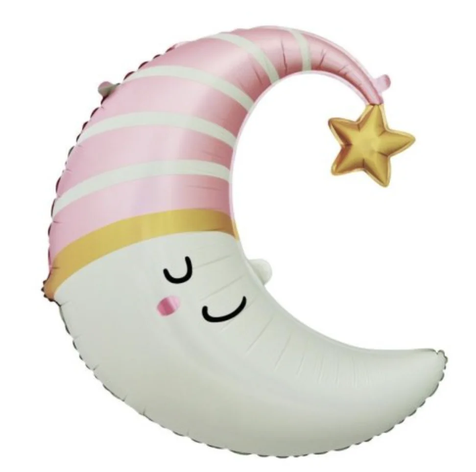 Pink Moon 71cm Crescent Balloon