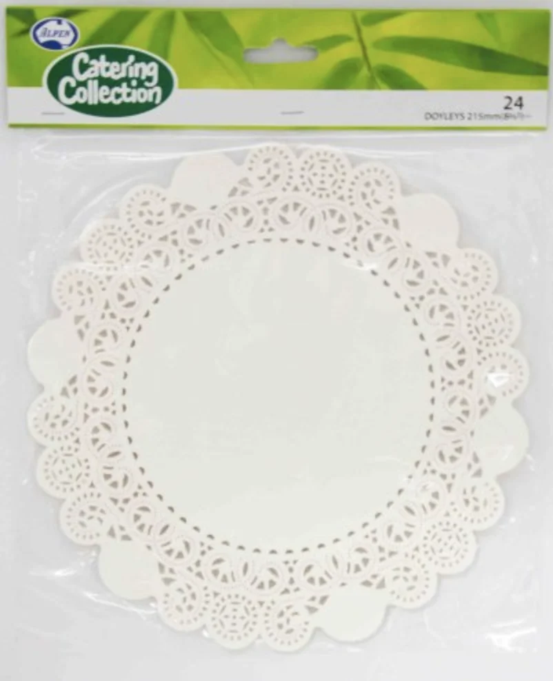 White Paper Doilies (21.5 cm) – Pk 24