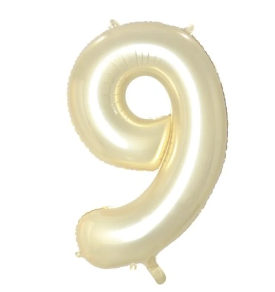 Luxe Gold Number 9 Foil Balloon (86cm)