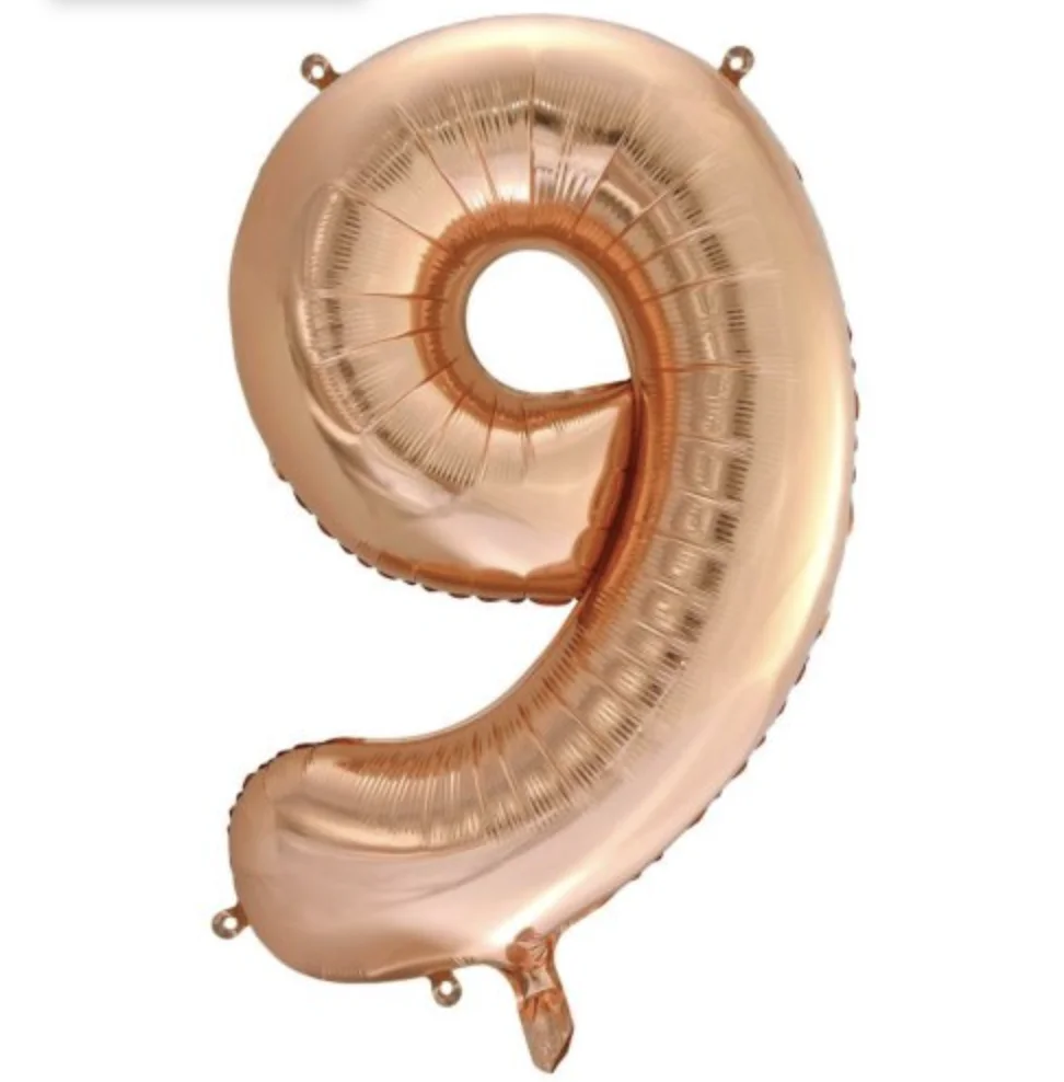 Rose Godl Decrotex Foil Number 9