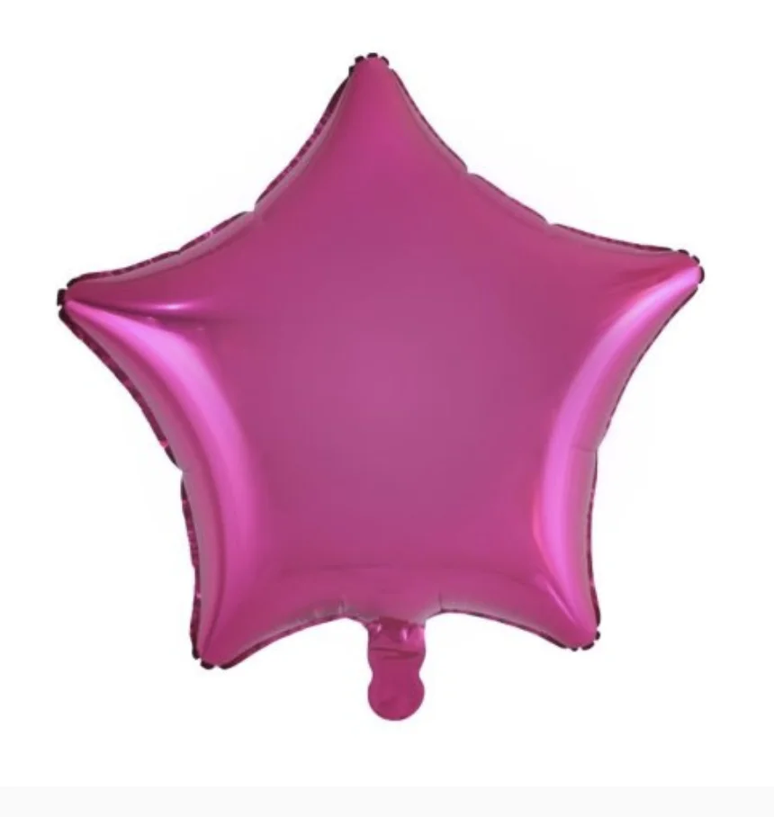 Magenta Star Foil Balloon (45 cm)