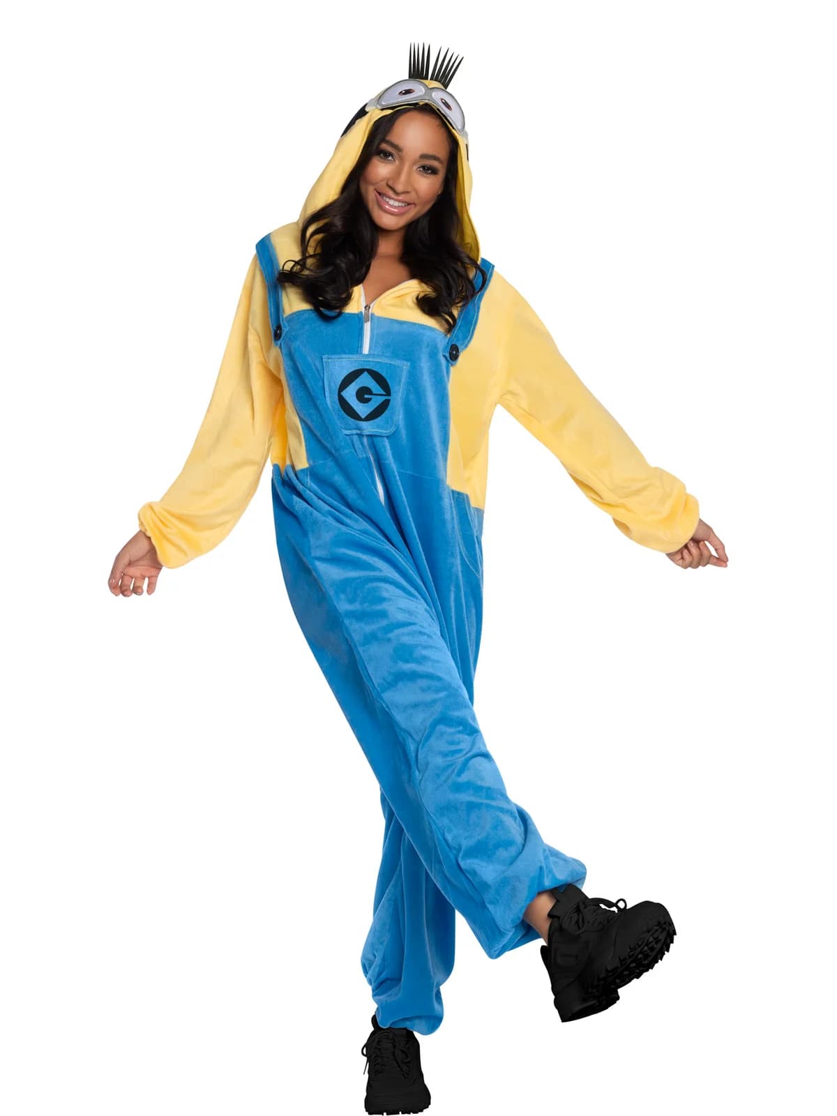 Adults Minion Despicable Me 4 Jumpsuit Costume, view 2