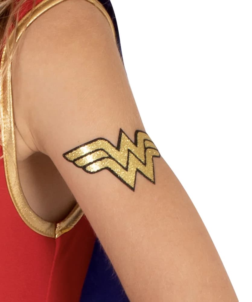 Wonder Woman Glitter Tattoo