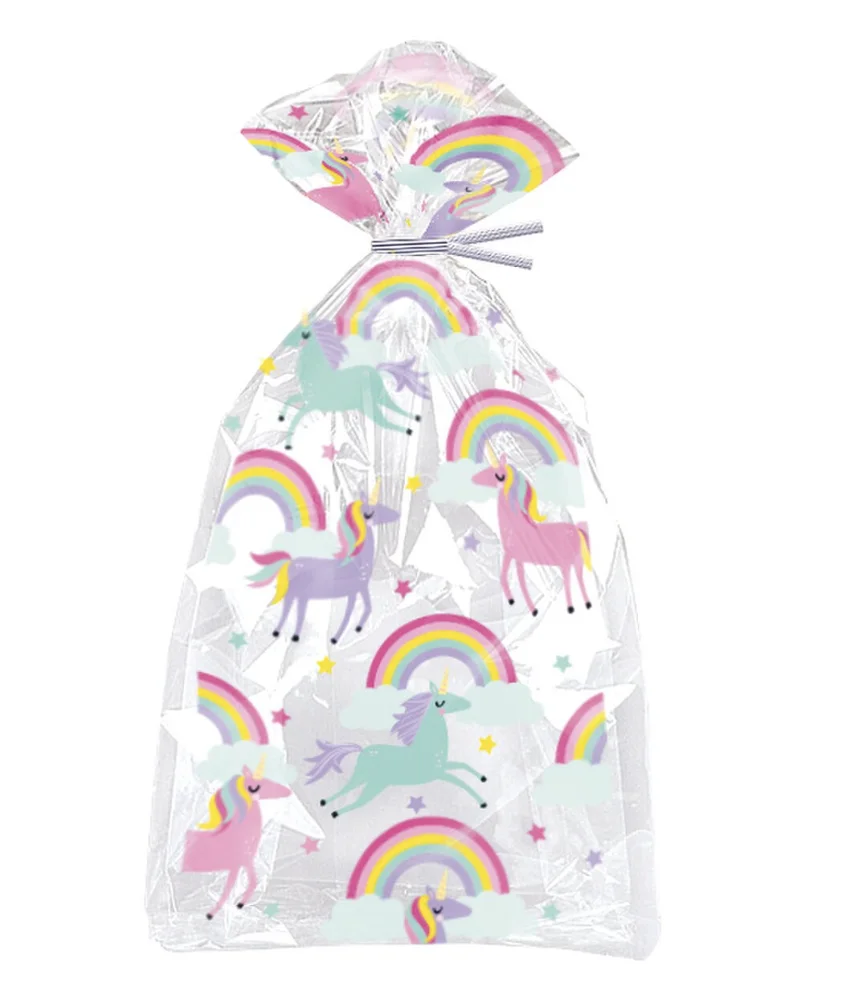 Unicorn & Rainbow Cello Bags – Pk 20