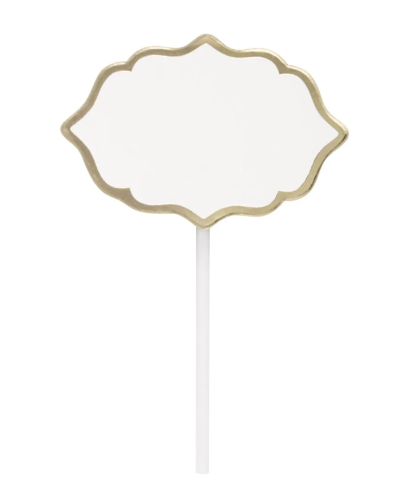 Gold-Edged Food Picks – 10 Pack