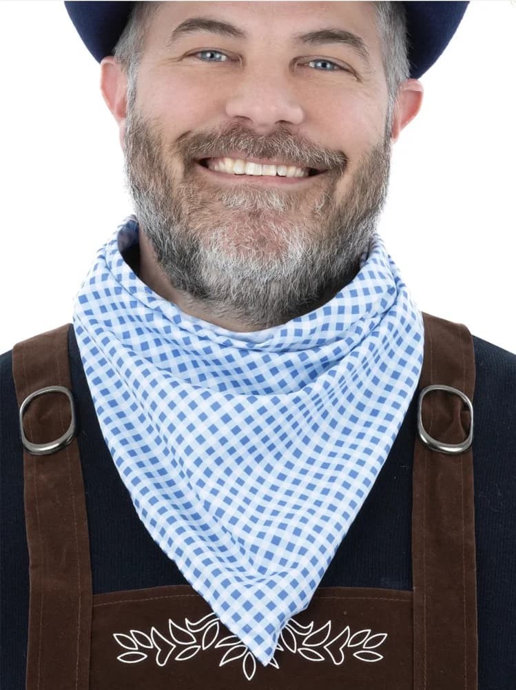 Bavarian Neckerchief – Blue Gingham